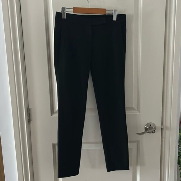 🎀 MAJE black zip fly pants slim pants 26 made in Bulgaria - Picture 1 of 9